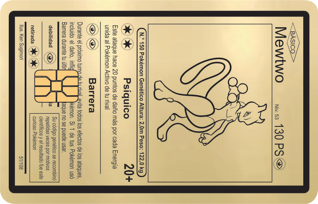 Mewtwo Card: Spanish Version