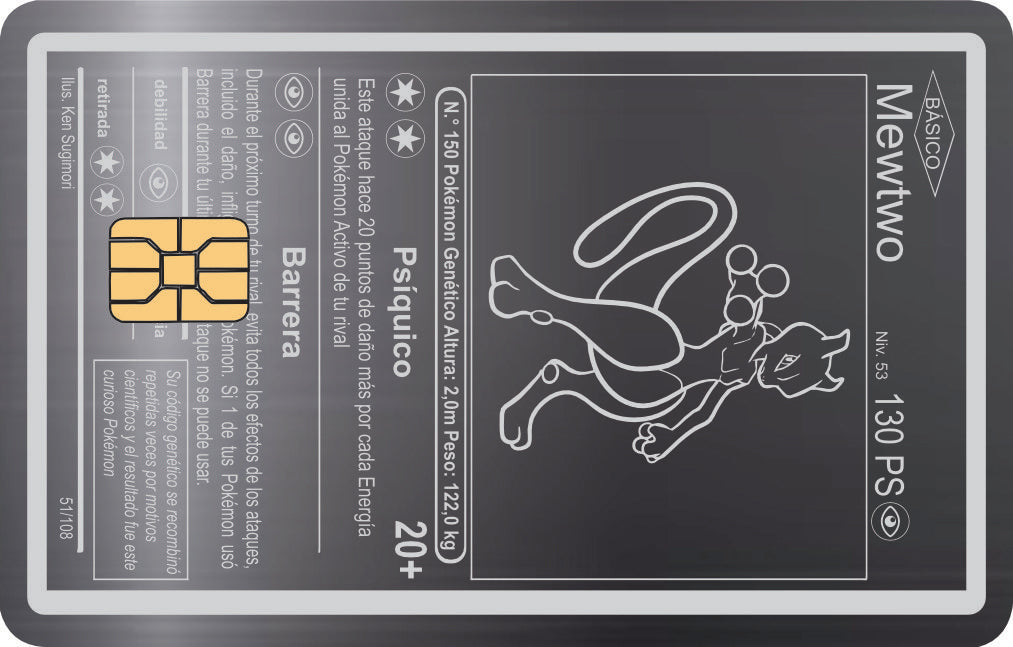 Mewtwo Card: Spanish Version