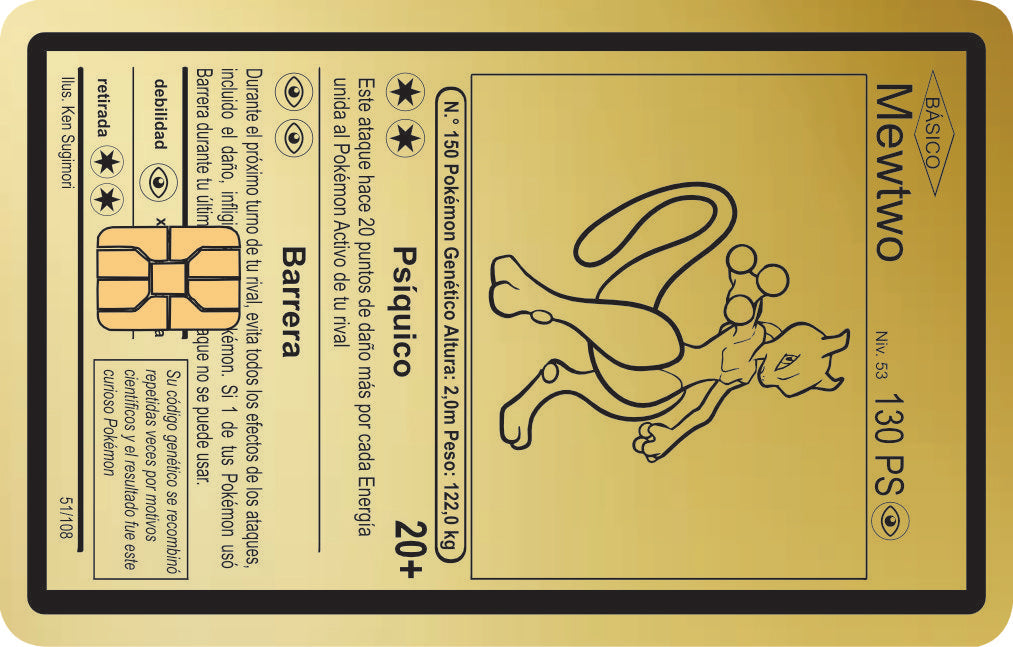 Mewtwo Card: Spanish Version