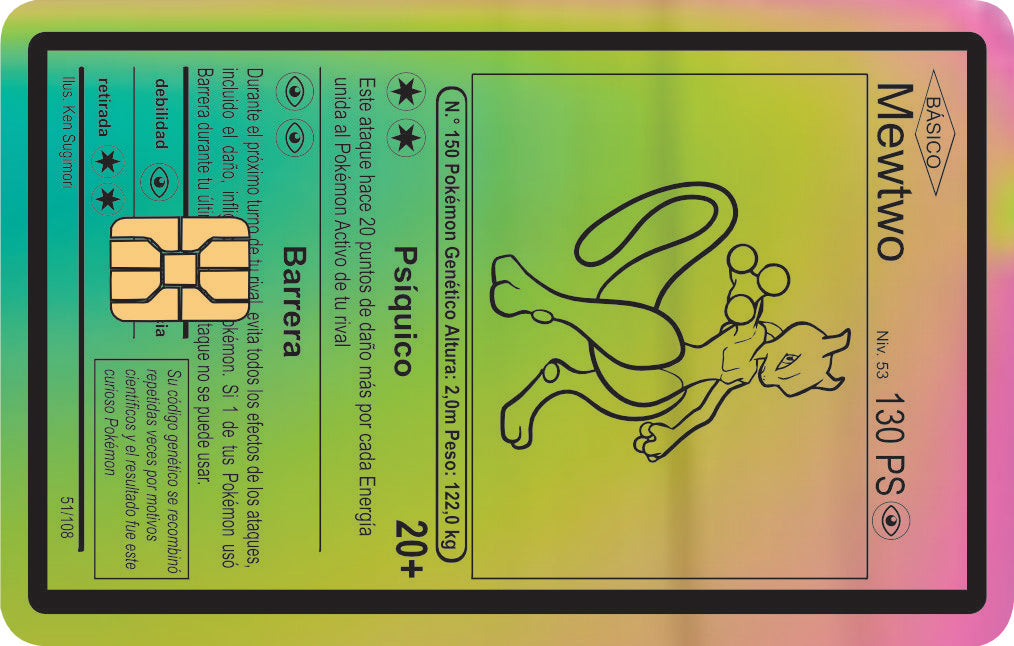 Mewtwo Card: Spanish Version